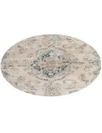 Beige Persien Persischer Vintage Teppich 123 x 123 cm - view 1