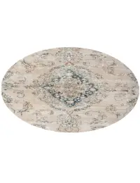 Beige Persien Persischer Vintage Teppich 123 x 123 cm - view 2
