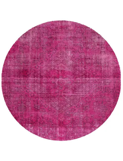 Lila Persien Persischer Vintage Teppich 210 x 210 cm