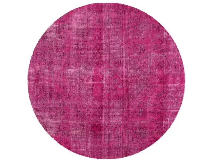 Lila Persien Persischer Vintage Teppich 210 x 210 cm