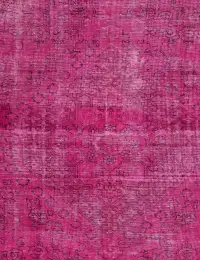 Lila Persien Persischer Vintage Teppich 210 x 210 cm - view 3