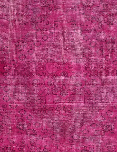 Lila Persien Persischer Vintage Teppich 210 x 210 cm - view 3