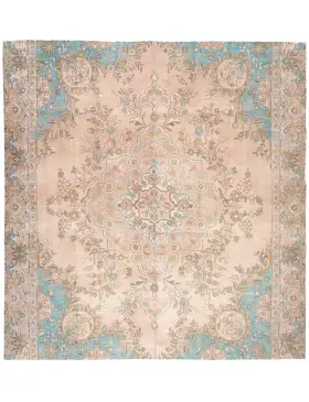 Beige Persien Persischer Vintage Teppich 274 x 274 cm