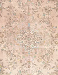 Beige Persien Persischer Vintage Teppich 274 x 274 cm - view 3