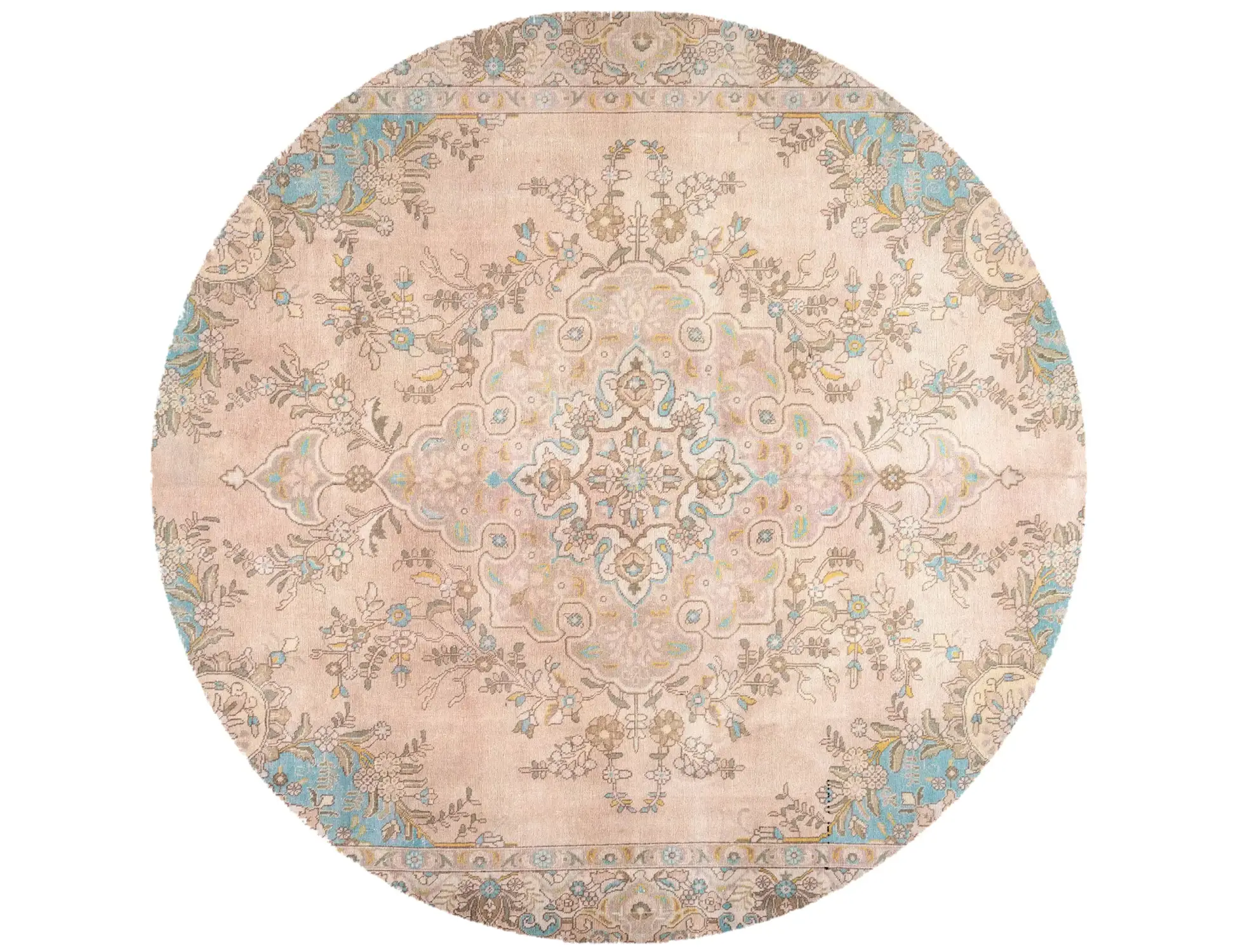  Persien Persischer Vintage Teppich 274 x 274 cm - Einzigartiger handgefertigter Teppich