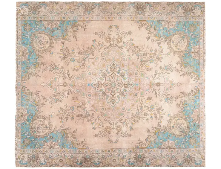 Beige Persien Persischer Vintage Teppich 320 x 274 cm