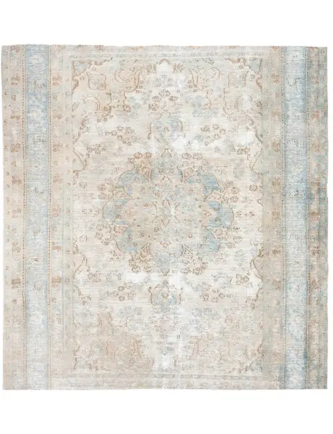 Grise Persan Tapis Persan vintage 196 x 196 cm
