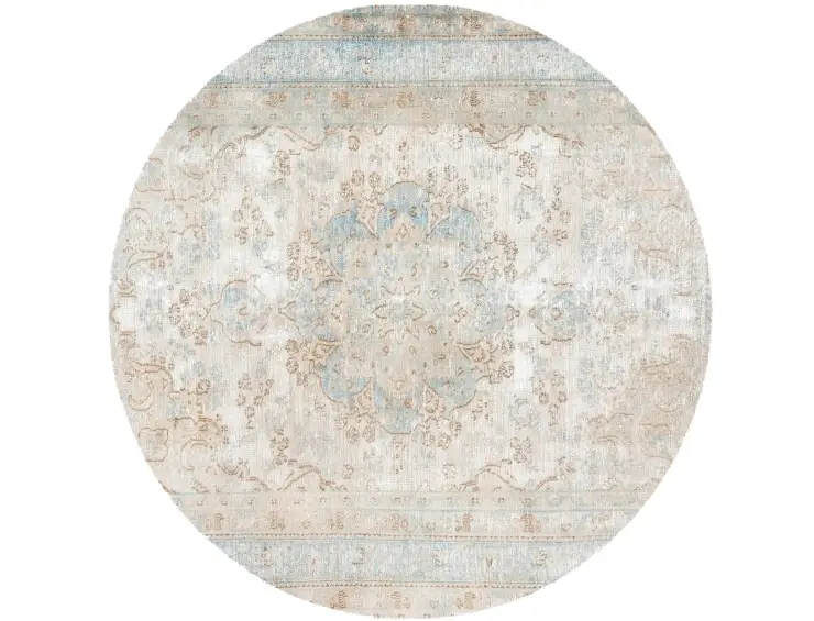 Grau Persien Persischer Vintage Teppich 196 x 196 cm