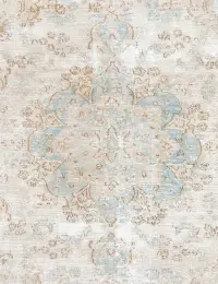 Grau Persien Persischer Vintage Teppich 196 x 196 cm - view 3