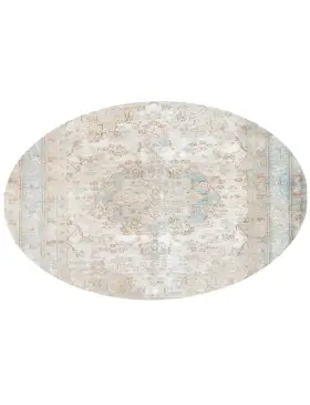 Grau Persien Persischer Vintage Teppich 196 x 196 cm - view 1