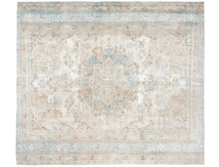 Grau Persien Persischer Vintage Teppich 250 x 196 cm