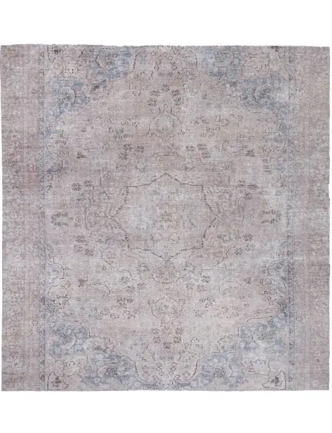 Grise Persan Tapis Persan vintage 170 x 170 cm