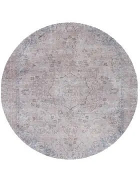 Grå Persien Persisk vintage matta 170 x 170 cm