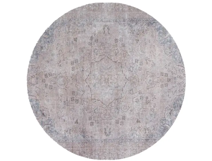 Grau Persien Persischer Vintage Teppich 170 x 170 cm