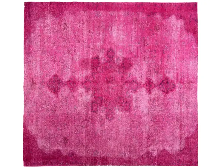 Rot Persien Persischer Vintage Teppich 205 x 205 cm