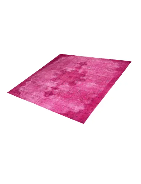 Rojo Persia Alfombra persa vintage 205 x 205 cm - view 1