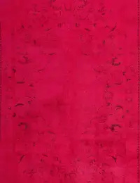 Rot Persien Persischer Vintage Teppich 190 x 190 cm - view 3