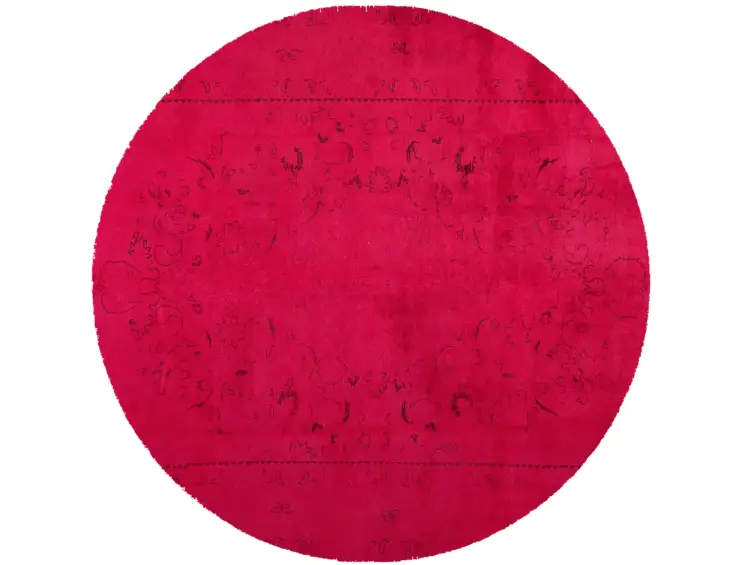 Rot Persien Persischer Vintage Teppich 190 x 190 cm