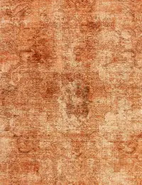 Orange Persien Persischer Vintage Teppich 214 x 214 cm - view 3