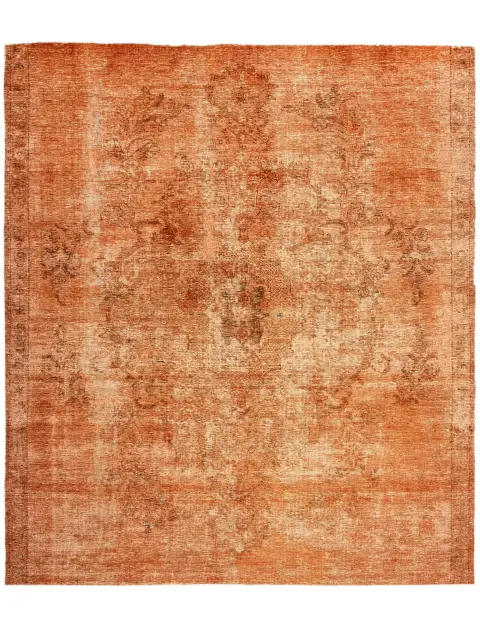 Orange Persien Persischer Vintage Teppich 260 x 214 cm