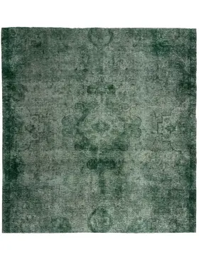 Grün Persien Persischer Vintage Teppich 235 x 235 cm