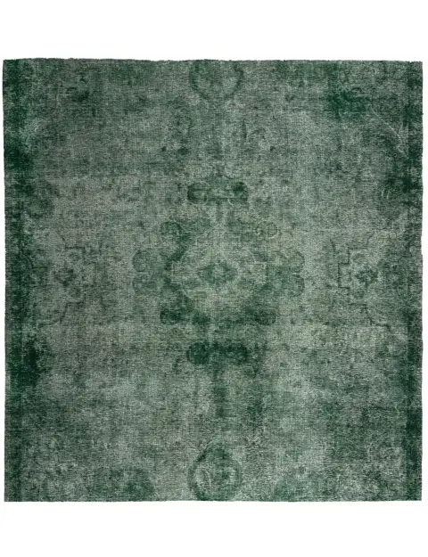 Grønn Persia Persisk vintage teppe 235 x 235 cm