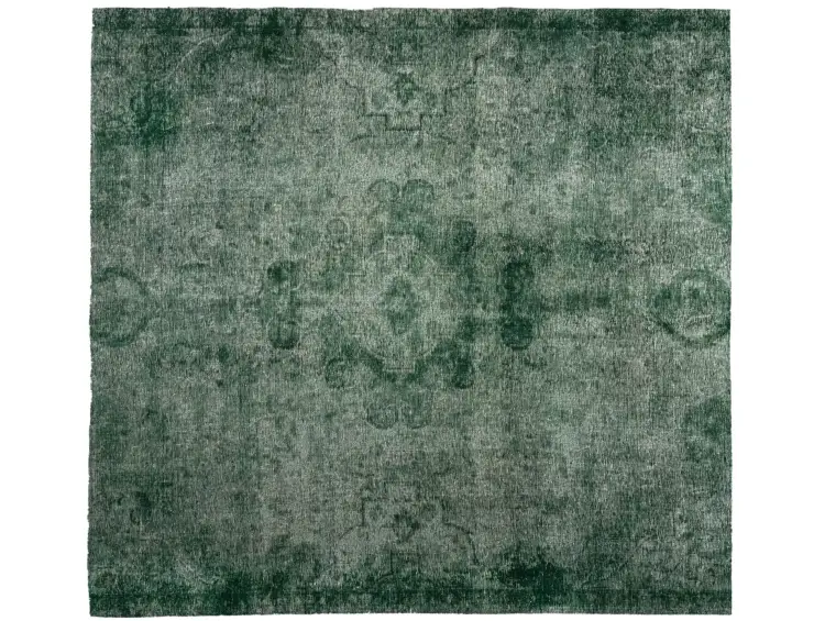 Grün Persien Persischer Vintage Teppich 235 x 235 cm