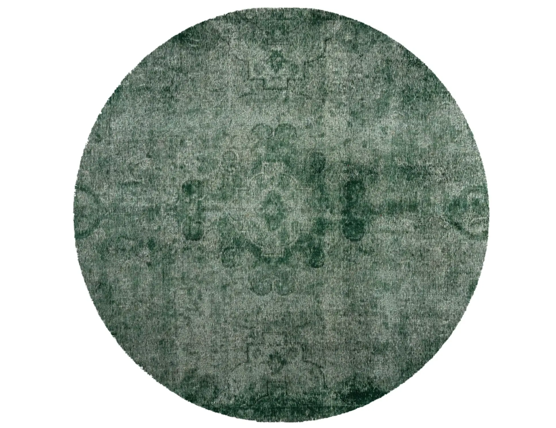 Grün Persien Persischer Vintage Teppich 235 x 235 cm - Einzigartiger handgefertigter Teppich