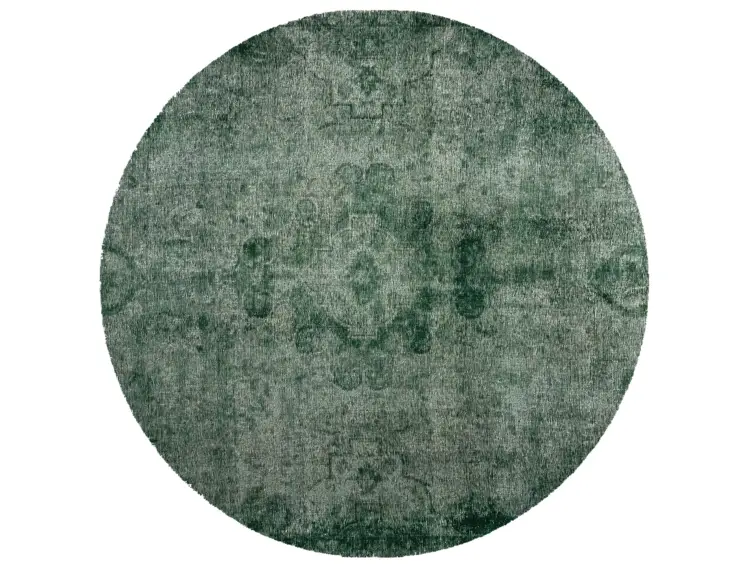 Grün Persien Persischer Vintage Teppich 235 x 235 cm
