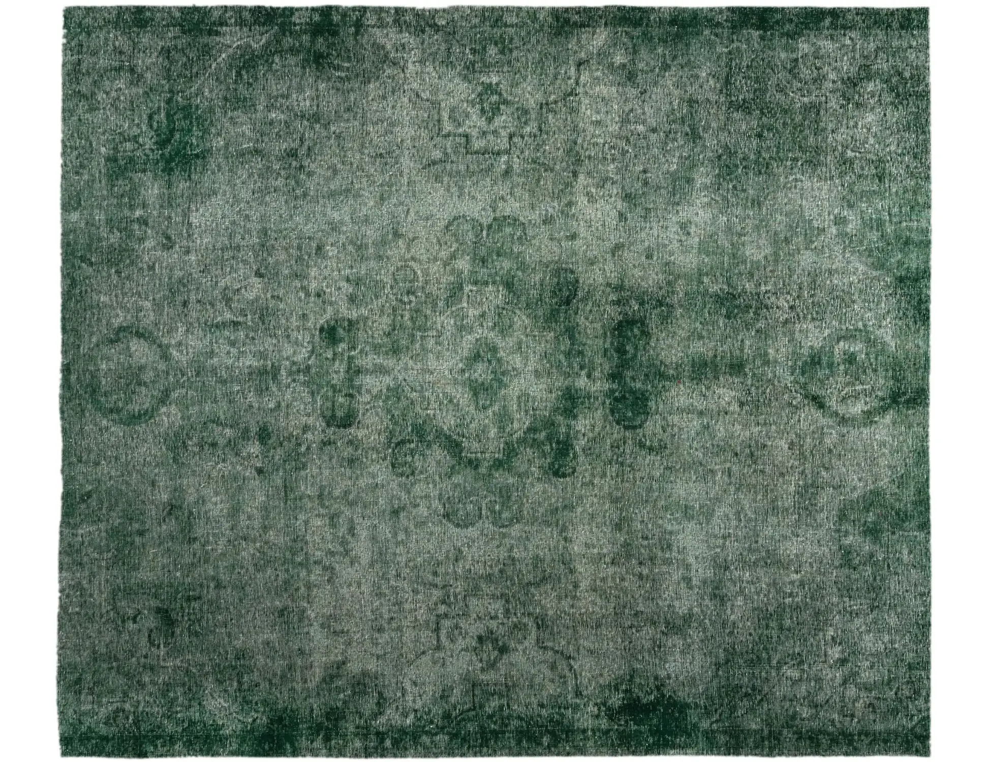 Grün Persien Persischer Vintage Teppich 300 x 235 cm - Einzigartiger handgefertigter Teppich