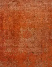 Orange Persien Persischer Vintage Teppich 210 x 210 cm - view 3