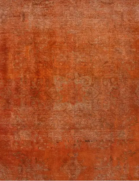Orange Persien Persischer Vintage Teppich 210 x 210 cm - view 3