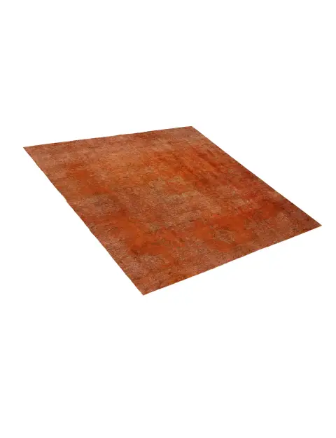 Orange Persien Persischer Vintage Teppich 210 x 210 cm - view 2