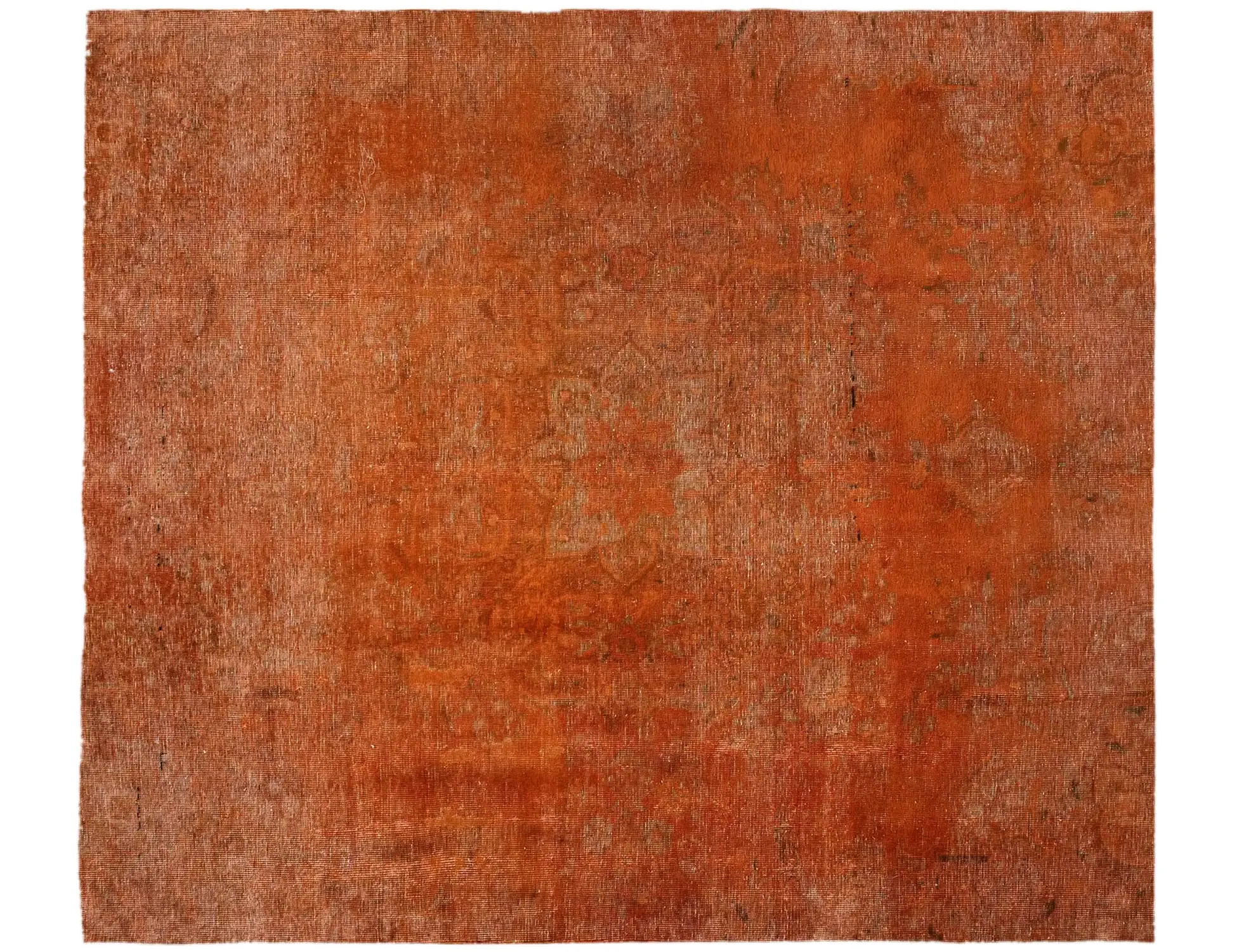 Orange Persien Persischer Vintage Teppich 250 x 210 cm - Einzigartiger handgefertigter Teppich