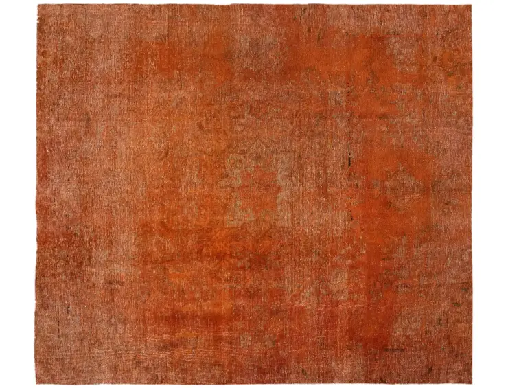 Orange Persien Persischer Vintage Teppich 250 x 210 cm