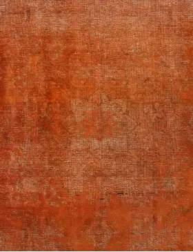 Orange Persien Persischer Vintage Teppich 250 x 210 cm - view 3