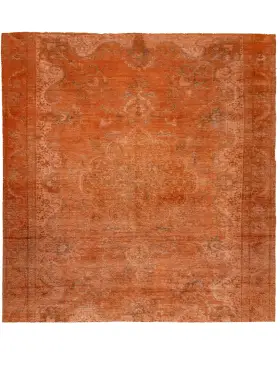 Orange Persien Persischer Vintage Teppich 286 x 286 cm