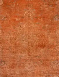 Orange Persien Persischer Vintage Teppich 286 x 286 cm - view 3