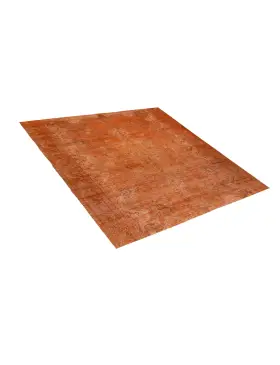 Orange Persien Persischer Vintage Teppich 286 x 286 cm - view 2