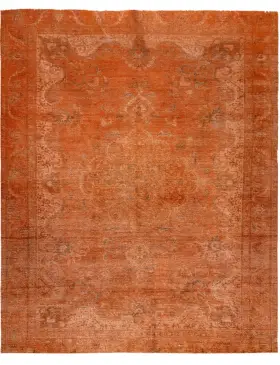 Orange Persien Persischer Vintage Teppich 400 x 286 cm