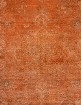 Orange Persien Persischer Vintage Teppich 400 x 286 cm - view 3