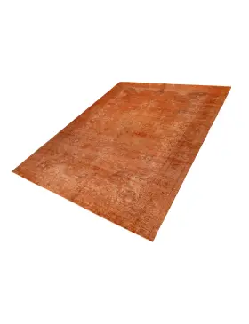 Orange Persien Persischer Vintage Teppich 400 x 286 cm - view 1