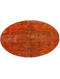 Orange Persien Persischer Vintage Teppich 145 x 145 cm - view 1