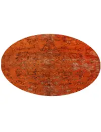 Orange Persien Persischer Vintage Teppich 145 x 145 cm - view 2