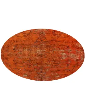 Orange Persien Persisk vintage matta 145 x 145 cm - view 2