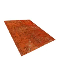 Orange Persien Persischer Vintage Teppich 200 x 145 cm - view 2