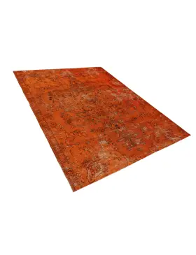 Orange Persien Persisk vintage matta 200 x 145 cm - view 2