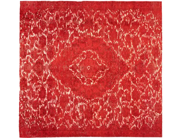 Rot Persien Persischer Vintage Teppich 170 x 170 cm