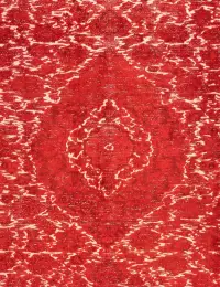 Rot Persien Persischer Vintage Teppich 170 x 170 cm - view 3