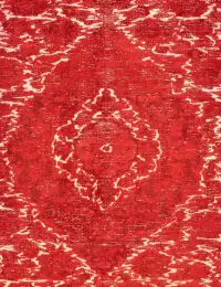 Rot Persien Persischer Vintage Teppich 170 x 170 cm - view 3